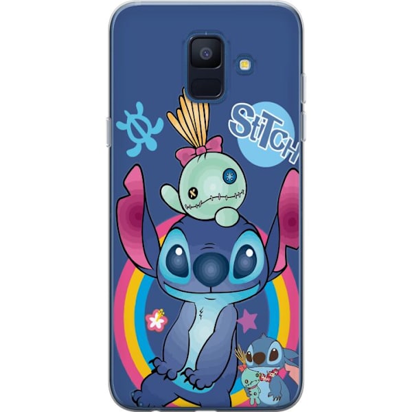 Samsung Galaxy A6 (2018) Läpinäkyvä kuori Stitch ja ystäv