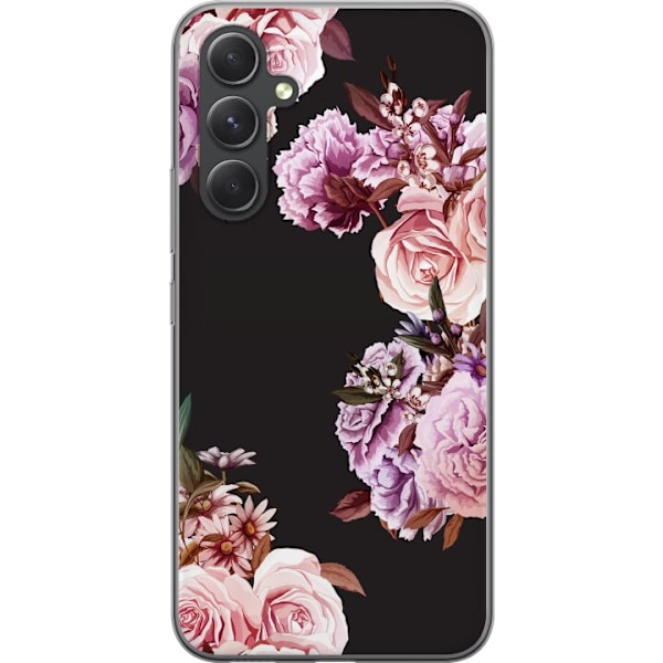 Samsung Galaxy S24 FE Genomskinligt Skal Blommor