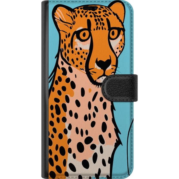 Yhteensopiva Lompakkokotelo Apple iPhone 13 mini Yllättynyt Leopardi