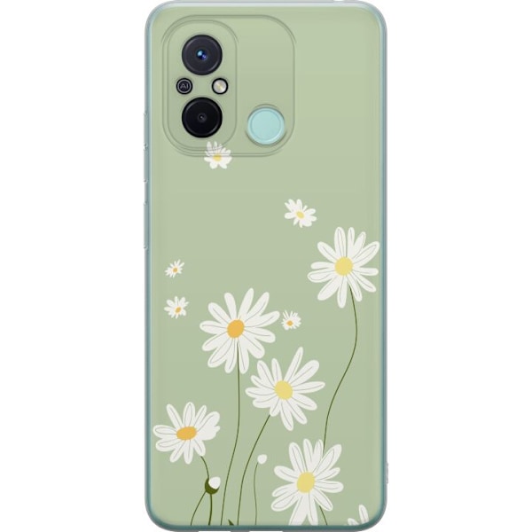 Xiaomi Redmi 12C Genomskinligt Skal Prästkragar – blommigt