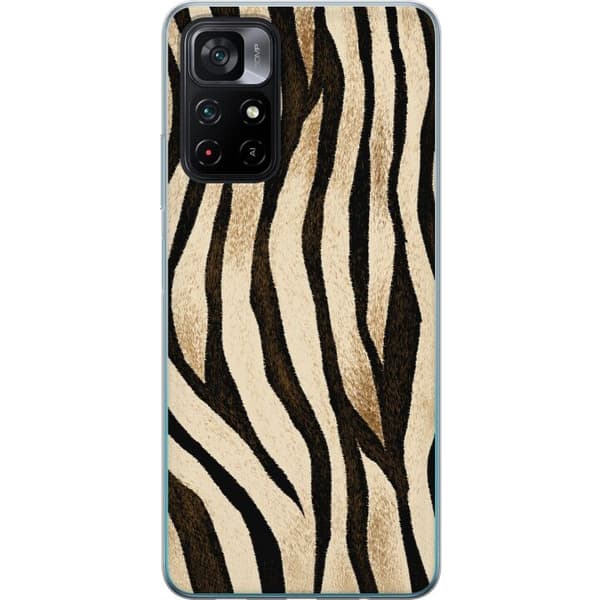Kompatibelt Mobildeksel til Xiaomi Poco M4 Pro 5G Beige sandsebra beige