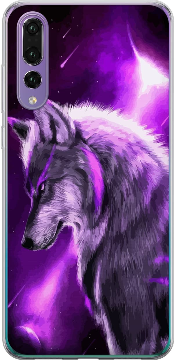Kompatibelt Mobildeksel til Huawei P20 Pro Lilla Ulv