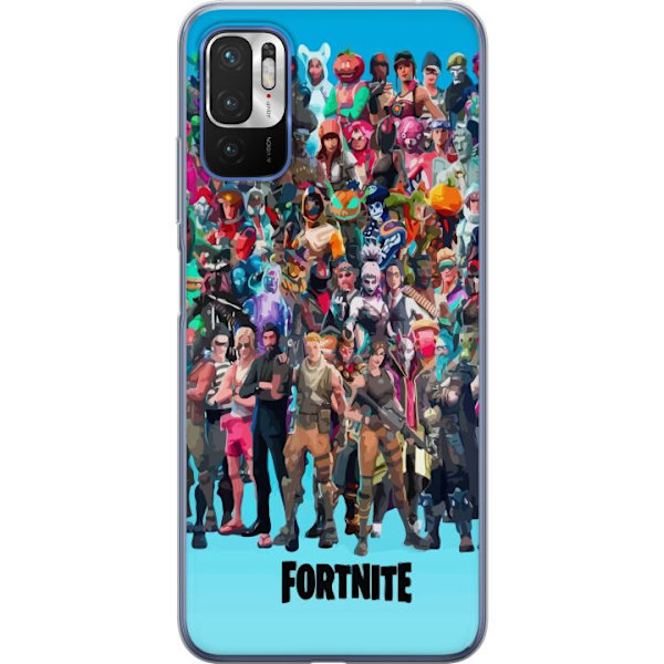 Xiaomi Redmi Note 10 5G Läpinäkyvä kuori Fortnite