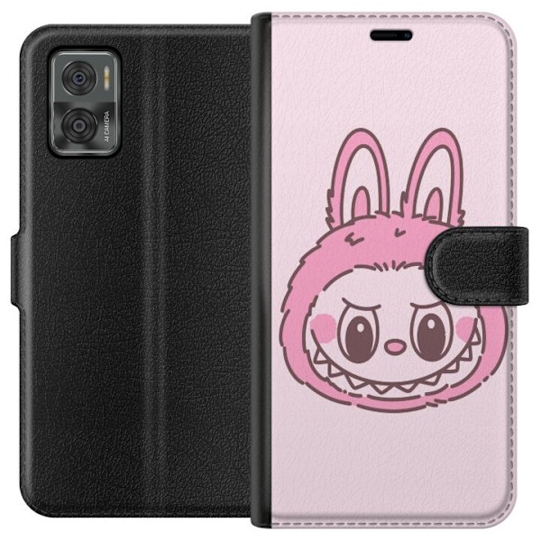 Motorola Moto E22i Lompakkokotelo Labubu Eläinradan Bunny-versio