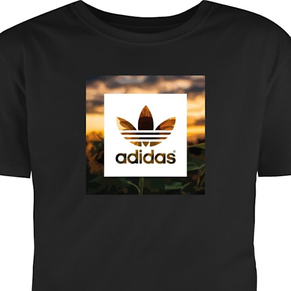 T-shirt til Voksen | Klassisk Voksen T-shirt Adidas sort L