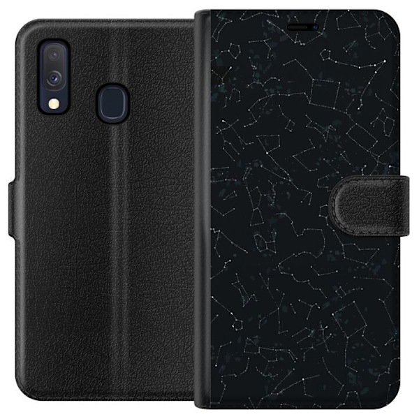 Samsung Galaxy A40 Tegnebogsetui Stjerneklar himmel