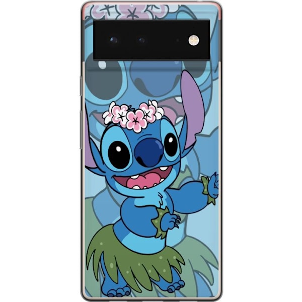 Google Pixel 6 Genomskinligt Skal Stitch under Stjärnorna – Magisk Anime-stil