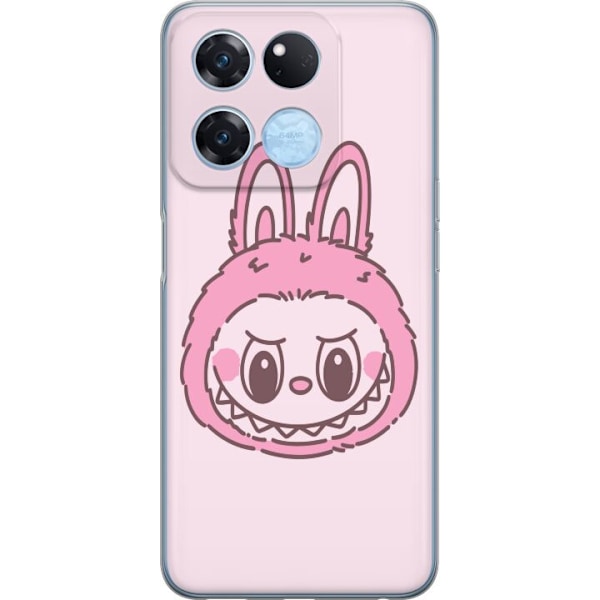 OnePlus Ace Racing Genomskinligt Skal Labubu Zodiac Bunny Edit