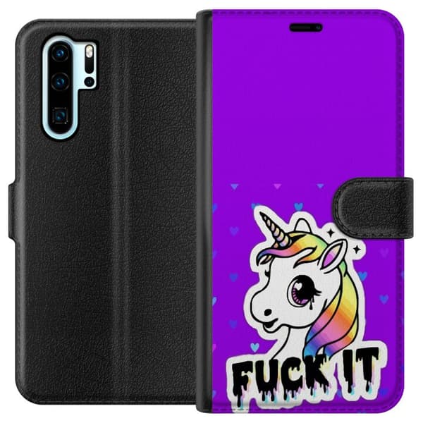Kompatibelt Lommeboketui til Huawei P30 Pro Einhorn