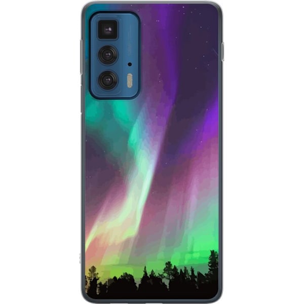 Motorola Edge 20 Pro Läpinäkyvä kuori Revontuli