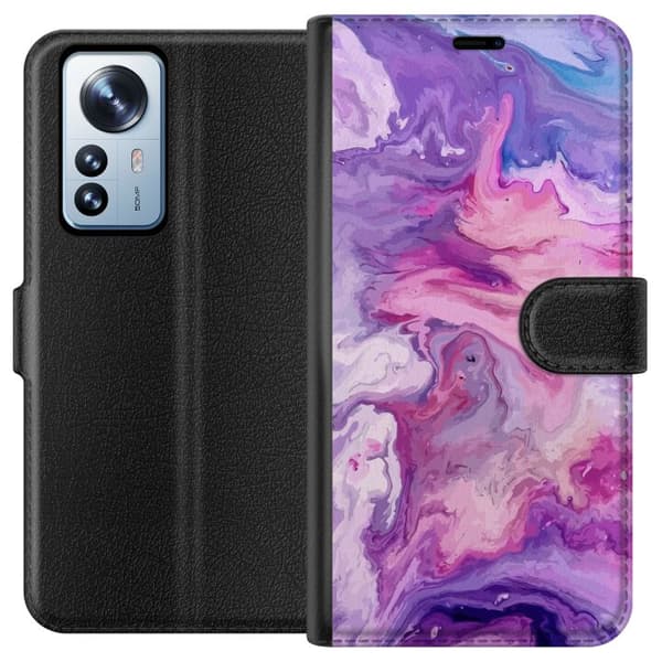 Kompatibelt Plånboksfodral till Xiaomi 12 Pro Marmor