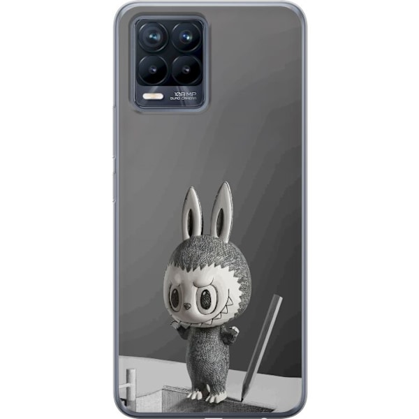 Realme 8 Läpinäkyvä kuori Pop Mart MEGA LABUBU LABUBU Sketc