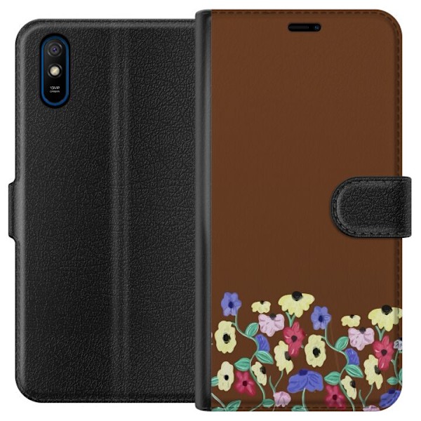 Xiaomi Redmi 9A Plånboksfodral Blommor