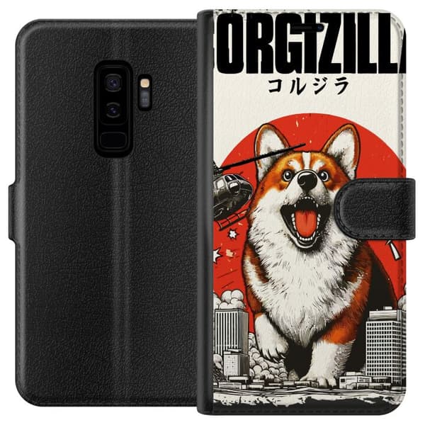 Kompatibel Tegnebogsetui til Samsung Galaxy S9+ Corgizilla