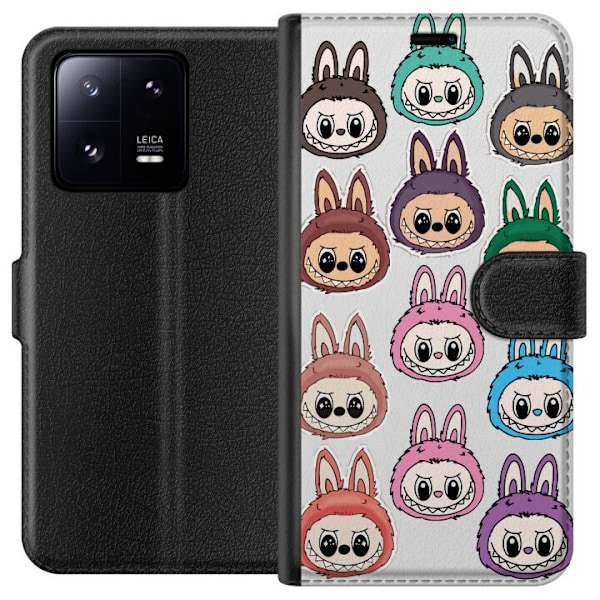 Xiaomi 13 Pro Lompakkokotelo Labubu Macaron Monster - Söpö K
