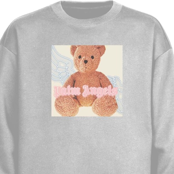 Sweatshirt for Voksen | Klassisk Collegegenser Palm Angels Ted grå M