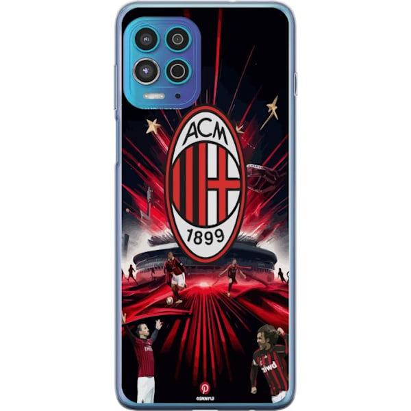 Motorola Moto G100 Gjennomsiktig deksel AC Milan
