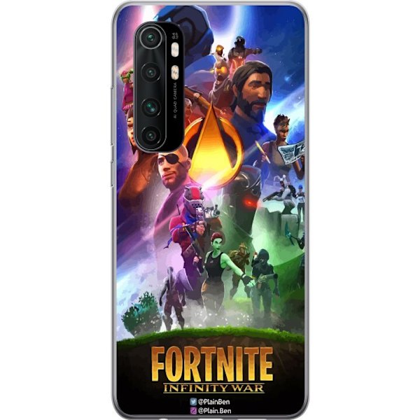 Xiaomi Mi Note 10 Lite Genomskinligt Skal Fortnite