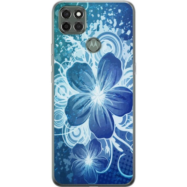 Motorola Moto G9 Power Gennemsigtig cover Blomst