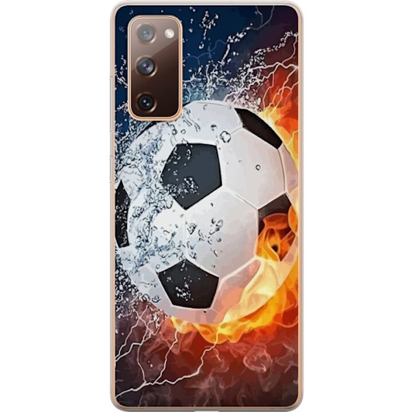 Samsung Galaxy S20 FE Gennemsigtig cover Fodbold Ild