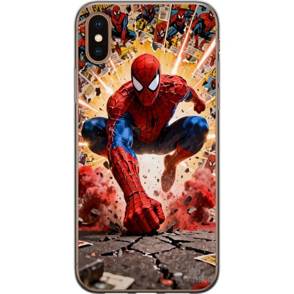 Kompatibelt Mobildeksel til Apple iPhone X Spider Man action