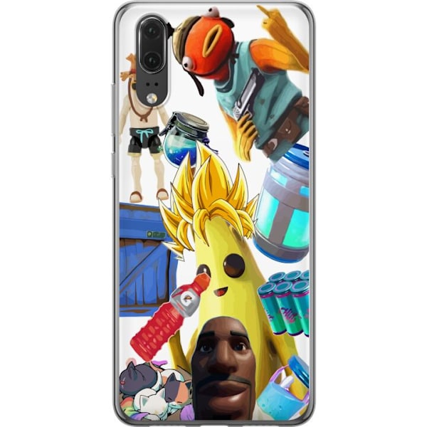 Huawei P20 Läpinäkyvä kuori Fortnite