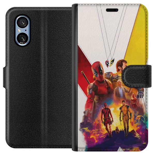 Sony Xperia 5 V Lommeboketui Wolverine Deadpool