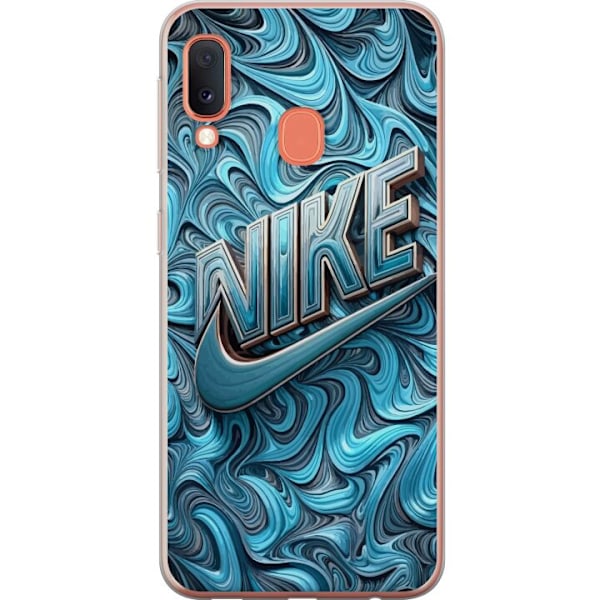 Samsung Galaxy A20e Läpinäkyvä kuori Nike