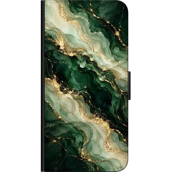 Kompatibelt Plånboksfodral till OnePlus 7 Pro Skogsagat grön