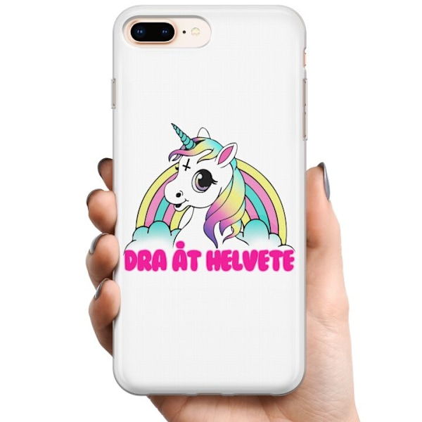 Apple iPhone 8 Plus TPU Mobilcover Unicorn