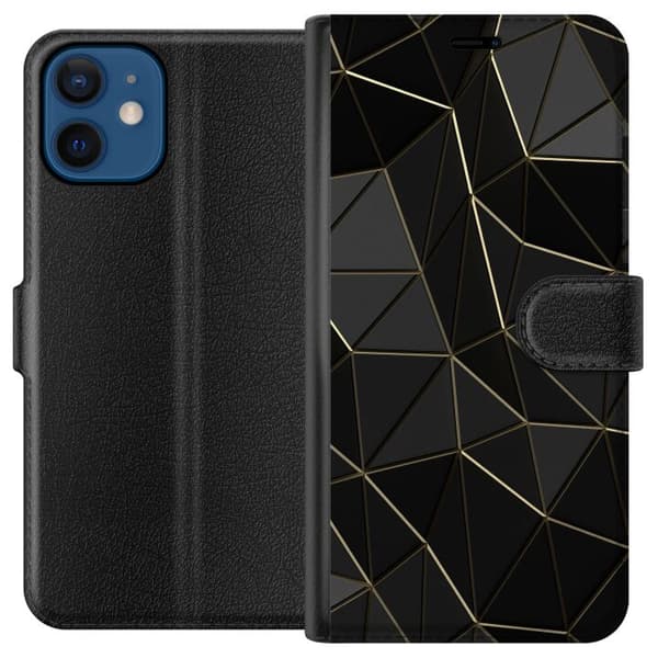 Kompatibelt Plånboksfodral till Apple iPhone 12 mini Midnight
