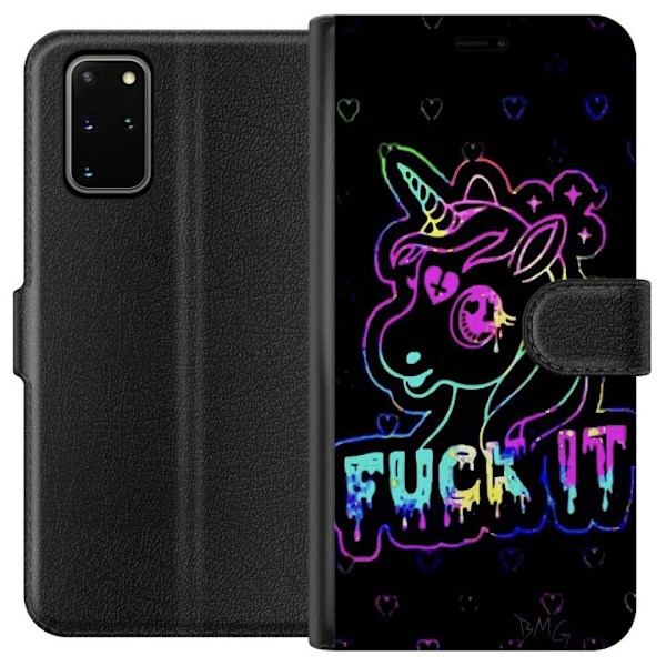 Samsung Galaxy S20+ Lommeboketui Fuck it Unicorn