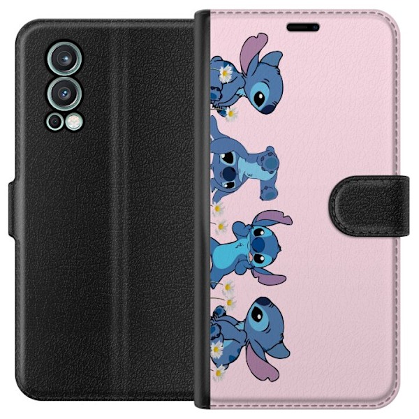 OnePlus Nord 2 5G Lommeboketui  Stitch Ler & Leker – Perfekt