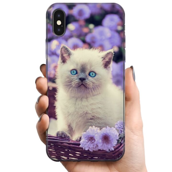 Apple iPhone X TPU Mobildeksel Katt