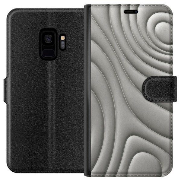 Samsung Galaxy S9 Lompakkokotelo Hopea-aallot