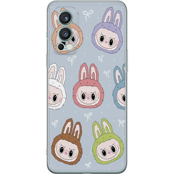 OnePlus Nord 2 5G Genomskinligt Skal Pastel Labubu