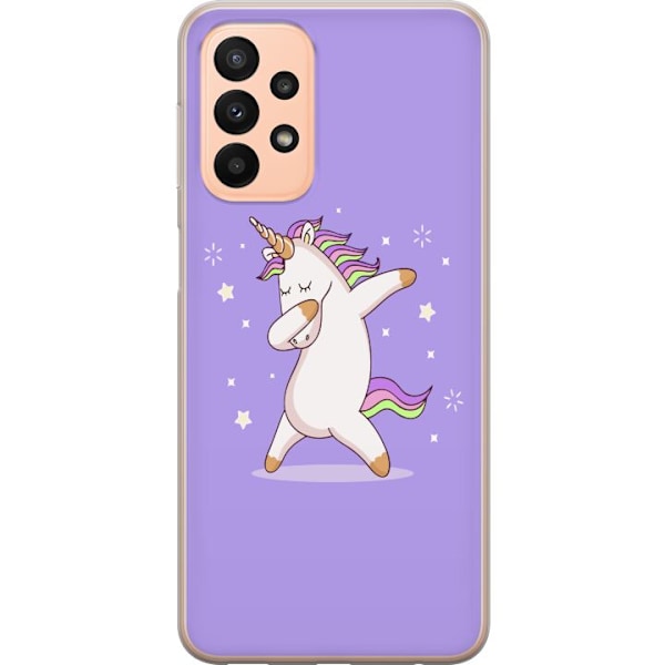 Samsung Galaxy A23 5G Genomskinligt Skal Unicorn Dab