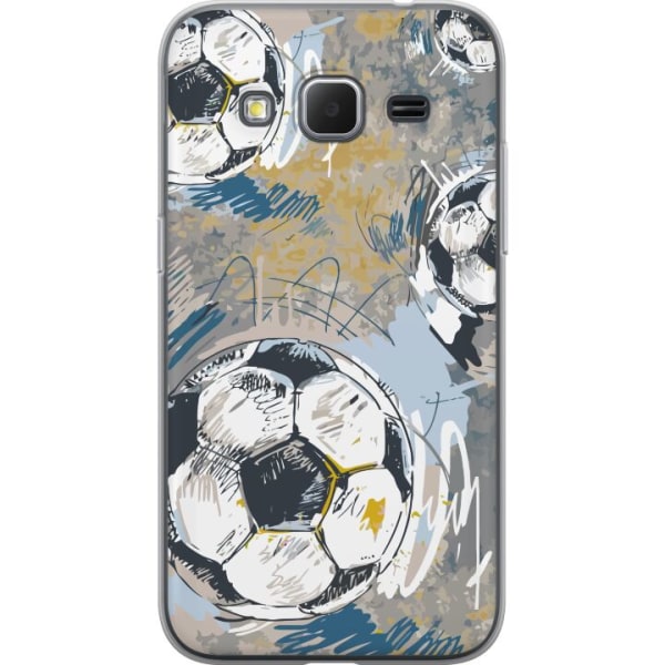 Samsung Galaxy Core Prime Genomskinligt Skal Fotboll