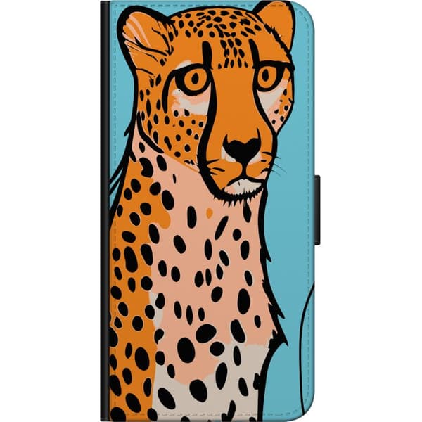 Kompatibelt Plånboksfodral till Samsung Galaxy A20s Surprised Leopard