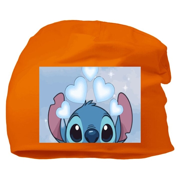 Hue til Voksen | Varm Beanie i Blødt Materiale Stitch Hoppende Glæde - Sjovt Design til Gave Orange one size