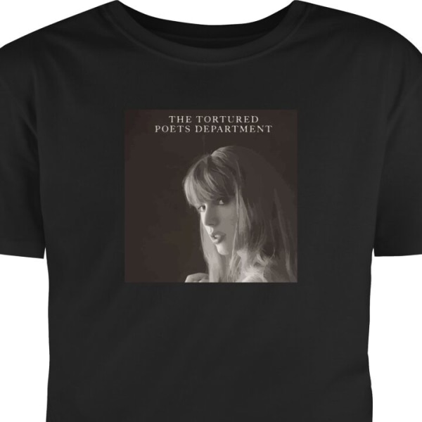 T-Shirt Taylor Swift - the tortured poets department svart S