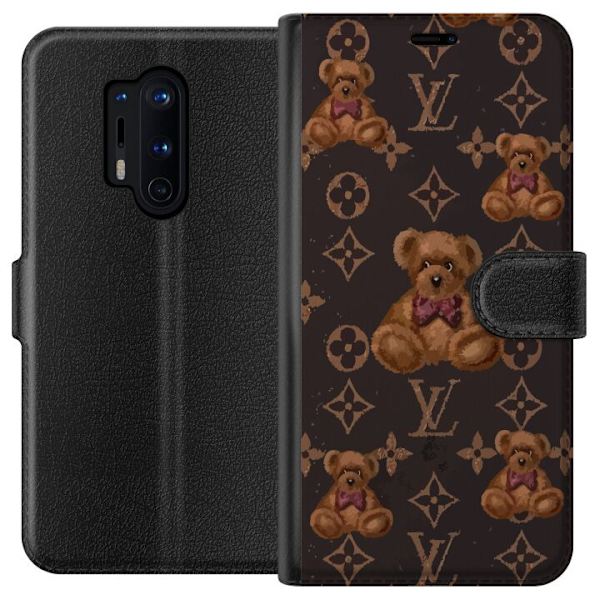 OnePlus 8 Pro Tegnebogsetui Louis Vuitton Teddybjørn Mønster Luksus Mode Design Populært Motiv Mode Trend Luksuriøse Accessories