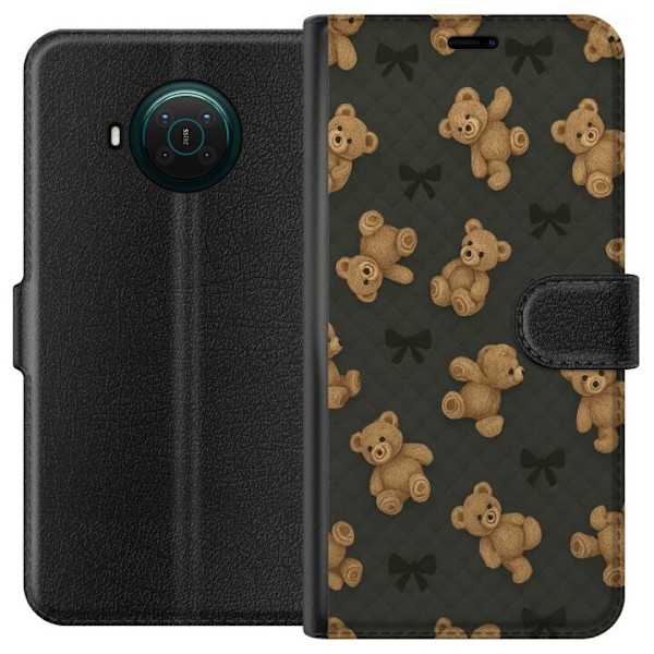Nokia X10 Tegnebogsetui Teddy Knus