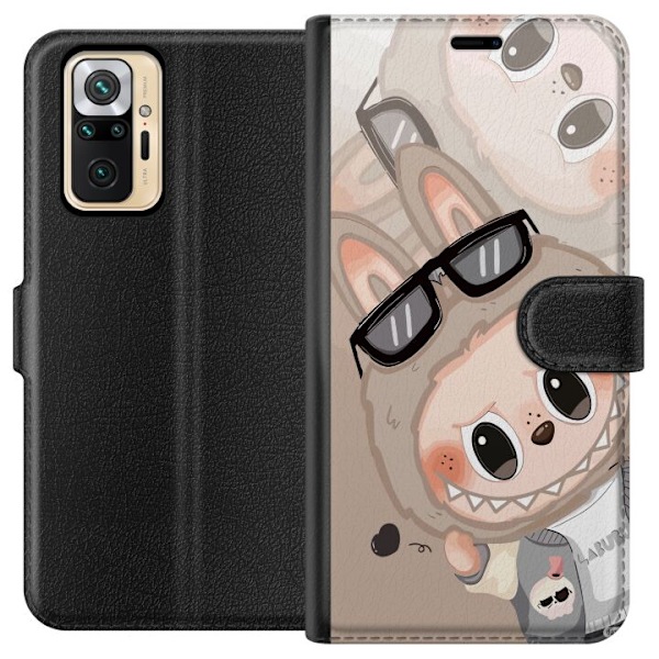 Xiaomi Redmi Note 10 Pro Tegnebogsetui Labubu Rainbow Chaos