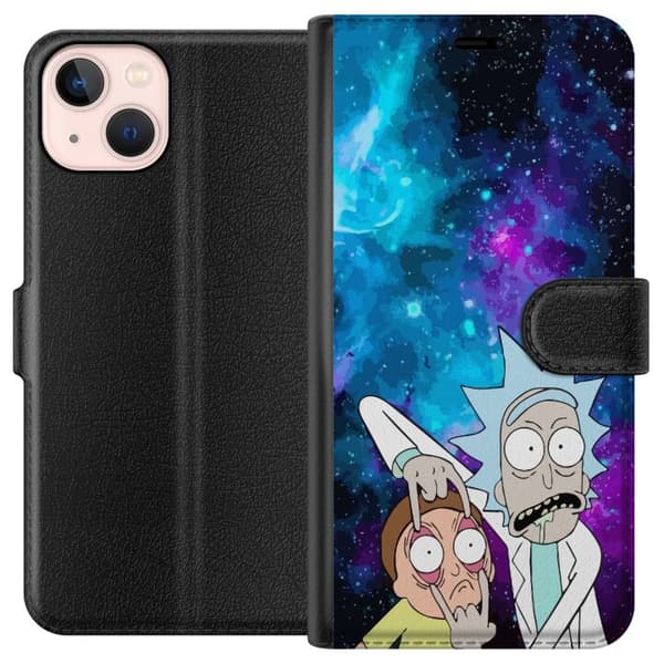 Kompatibelt Plånboksfodral till Apple iPhone 13 mini Rick and Morty