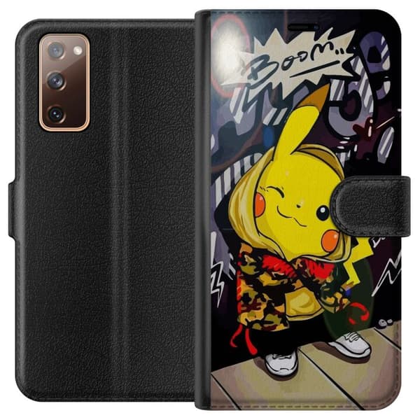 Kompatibelt Plånboksfodral till Samsung Galaxy S20 FE Pikachu