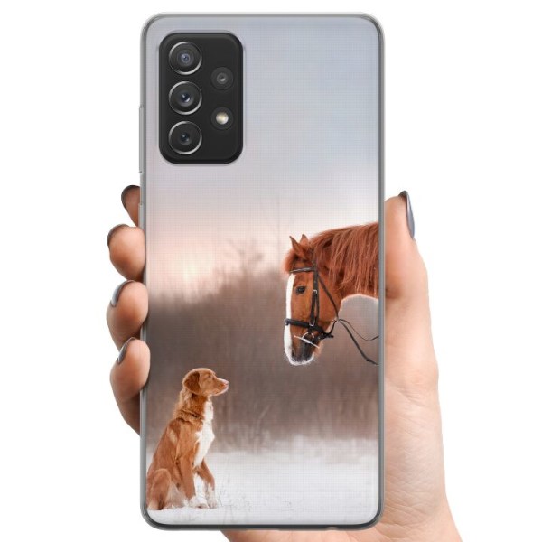 Samsung Galaxy A52 5G TPU Mobilcover Hest & Hund