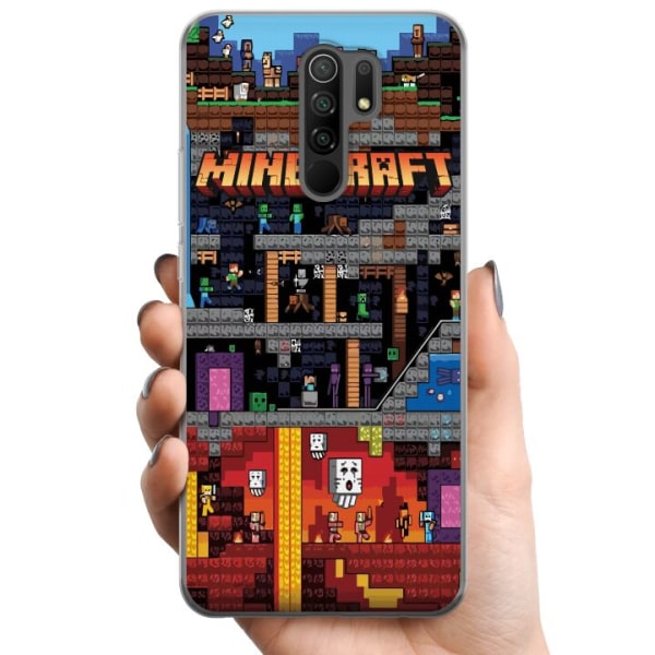 Xiaomi Redmi 9 TPU Mobilskal Minecraft
