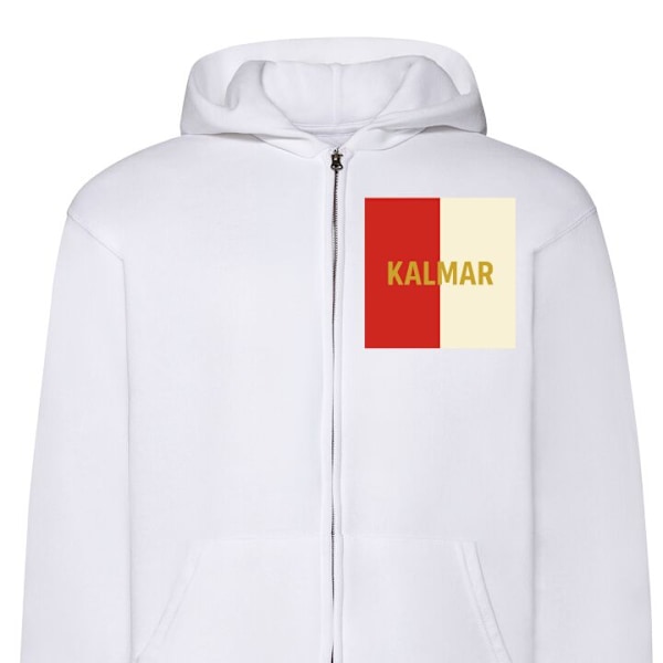 Zip-Hoodie för Barn | Huvtröja med Dragkedja Kalmar – fotb vit one size