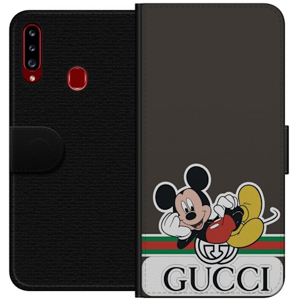 Samsung Galaxy A20s Plånboksfodral Gucci Musse Pig